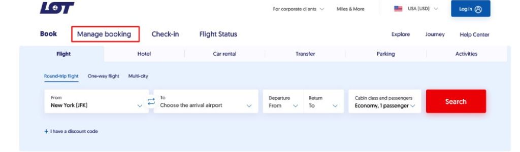 Change the Flight Date on LOT Polish Airlines 
